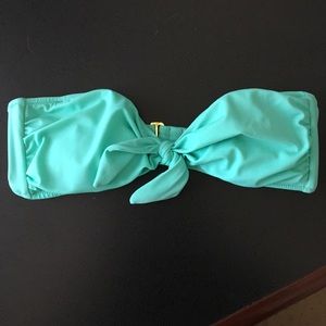 VS Strapless light blue/green bikini top