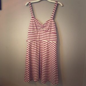 NEW‼️Red & white striped dress