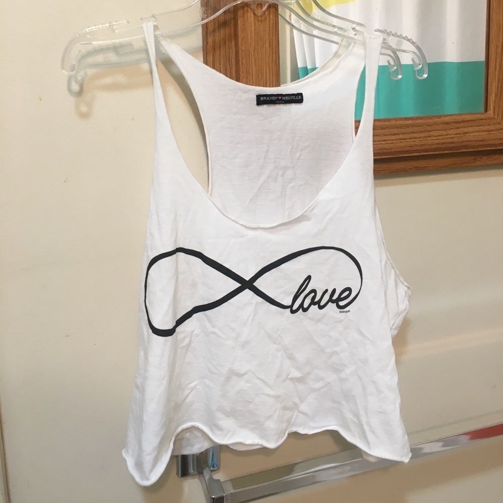 BRANDY MELVILLE - Love Infinity Crop Top