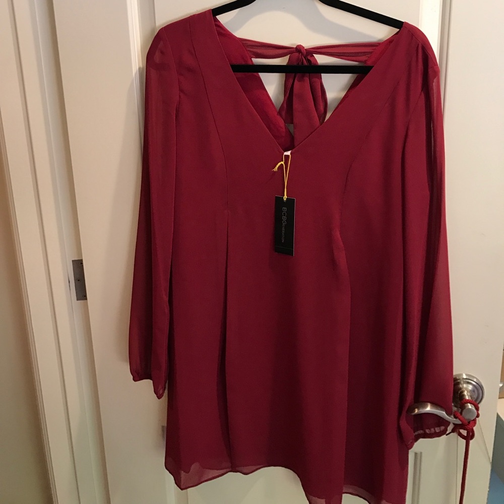 BCBG maroon dress