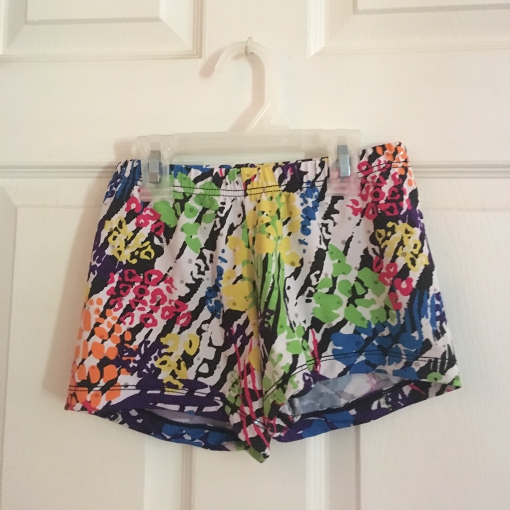 Rainbow Zebra Booty Shorts