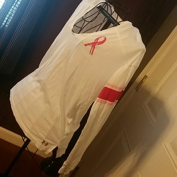 Under Armour Under Armour Breast Cancer baseball tshirt XS from Baltimore's closet on Poshmark