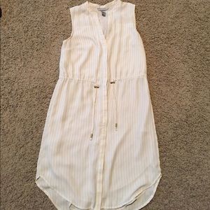 Cute and casual pinstripe dress