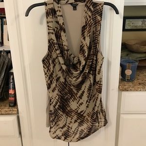 Ann Taylor animal print shell