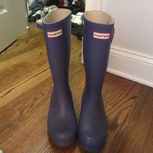 Purple Hunter rain boots