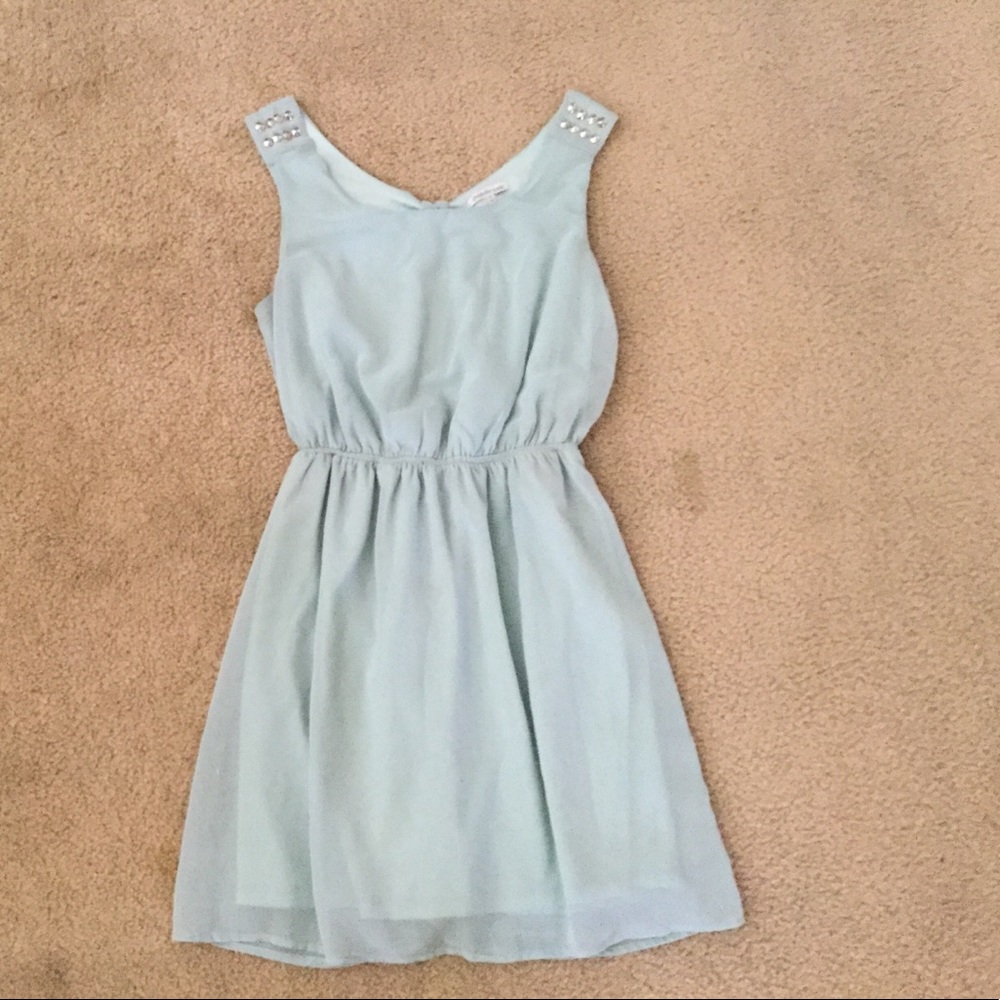 Charlotte Russe teal/seagreen mid thigh dress