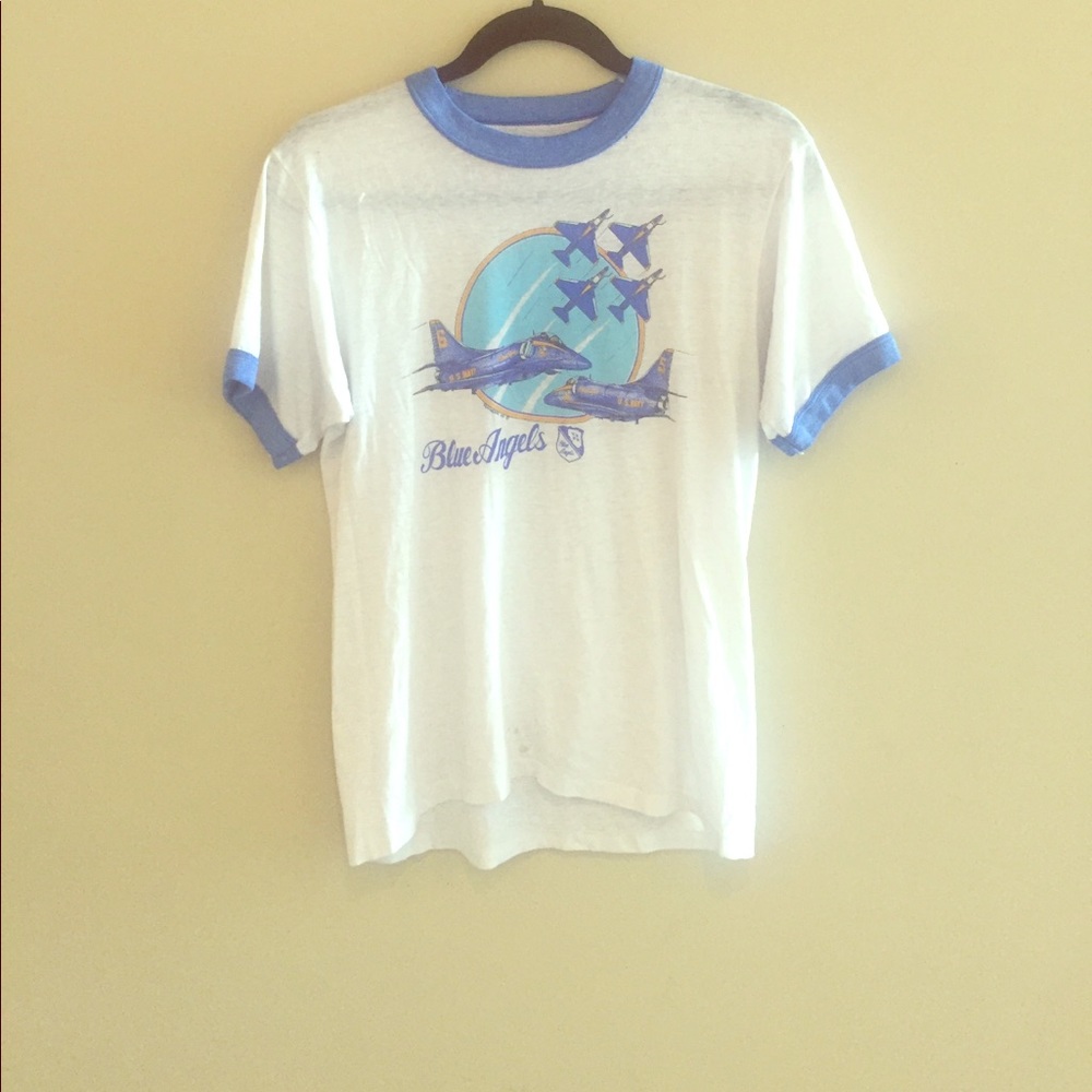 Vintage Blue Angels Ringer Tee