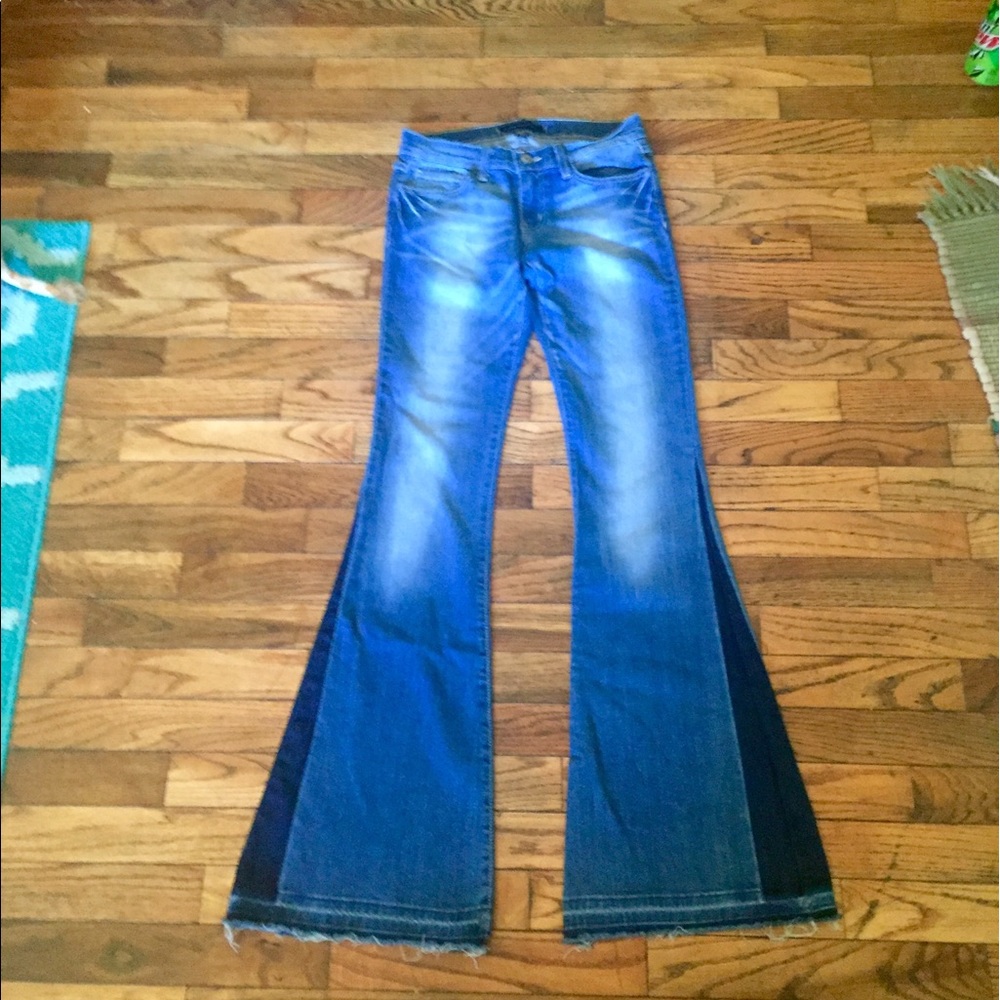 Flying Monkey Platinum Flare Jeans Size 26