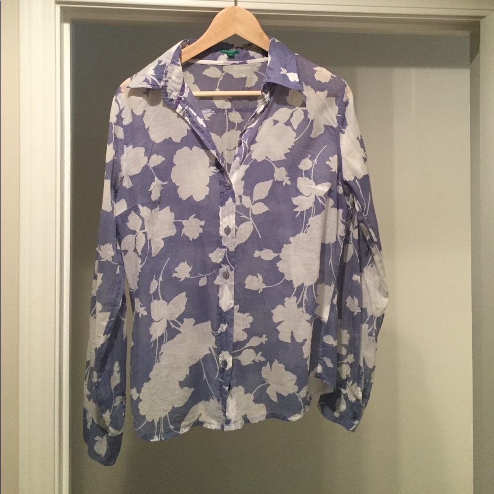 United Colors of Benetton Sheer Button Down