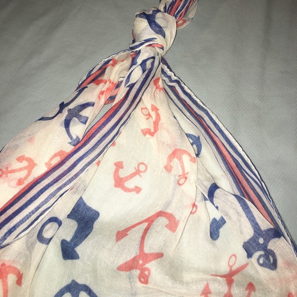 Never Worn Anchor Scarf - Picture 2 of 2