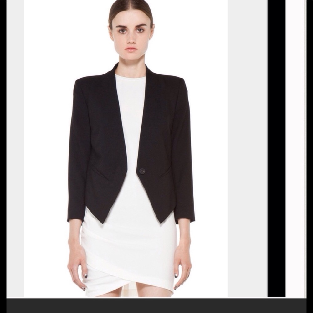 ❌SOLD Authentic Helmut Lang cropped tuxedo jacket