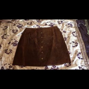 Vintage suede skirt