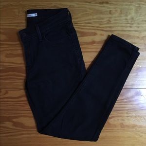 LEVI'S black super skinny jeans