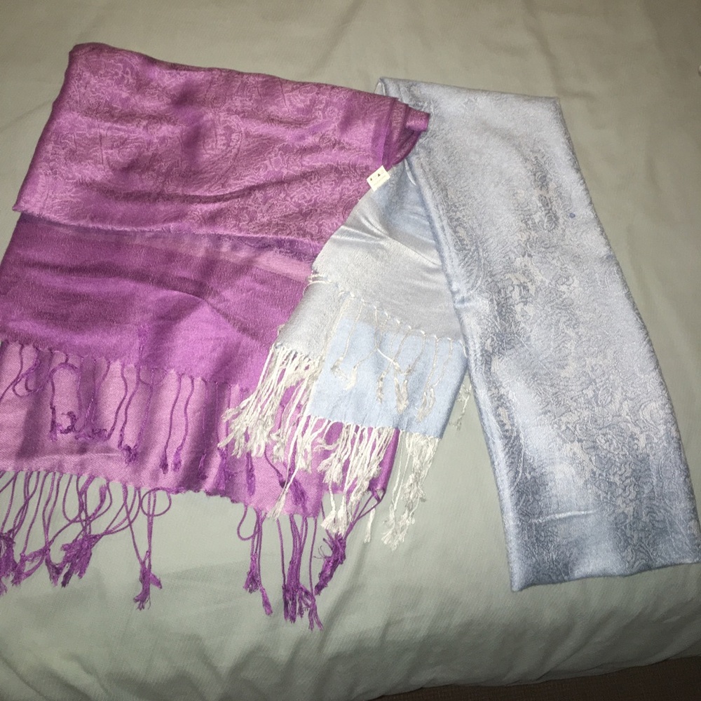 NEVER WORN Pashmina/scarf/wrap set of two!