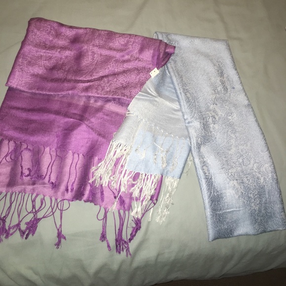 NEVER WORN Pashmina/scarf/wrap set of two! - Picture 1 of 3