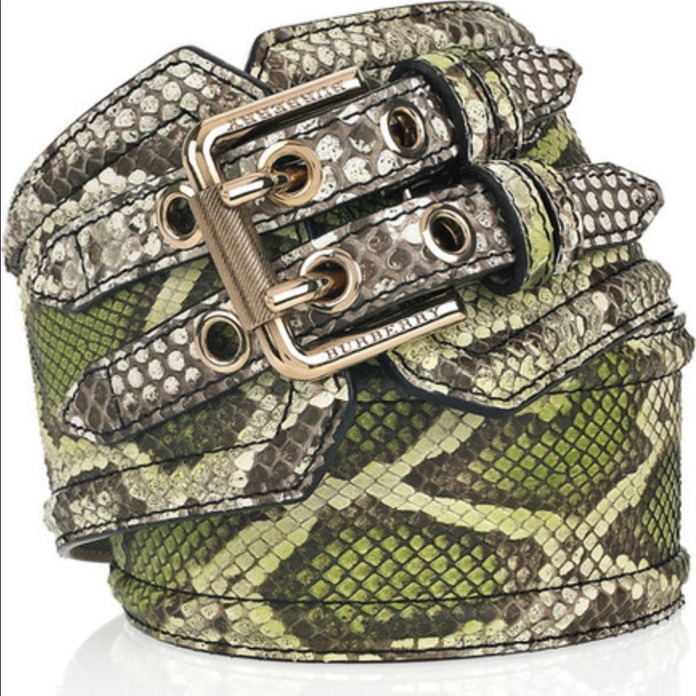 Authentic snake skin Burberry Prorsum Belt NWOT