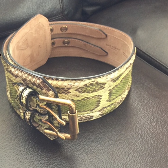 Authentic snake skin Burberry Prorsum Belt NWOT main image 5