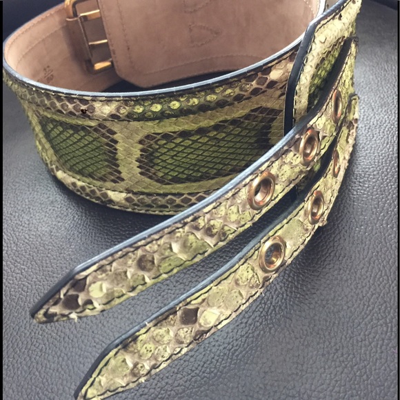 Authentic snake skin Burberry Prorsum Belt NWOT main image 4