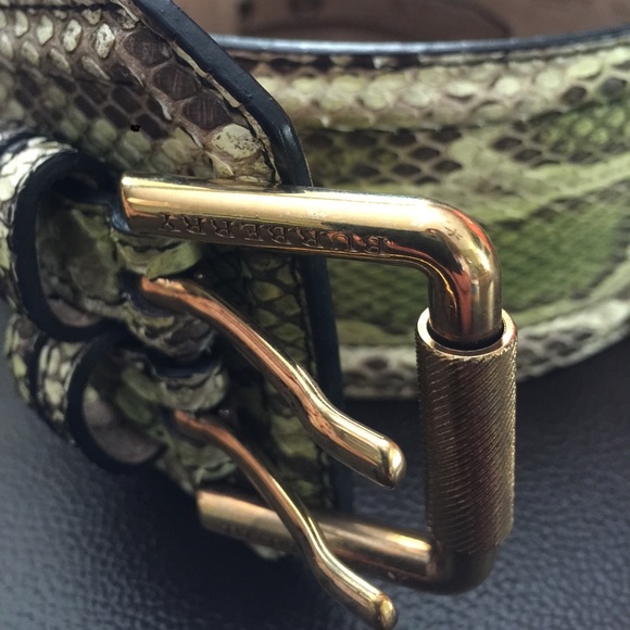 Authentic snake skin Burberry Prorsum Belt NWOT