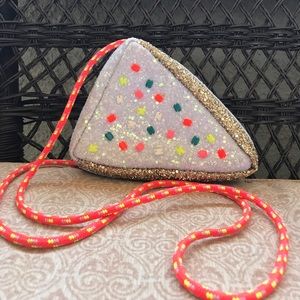 J.Crew glittery cake slice purse