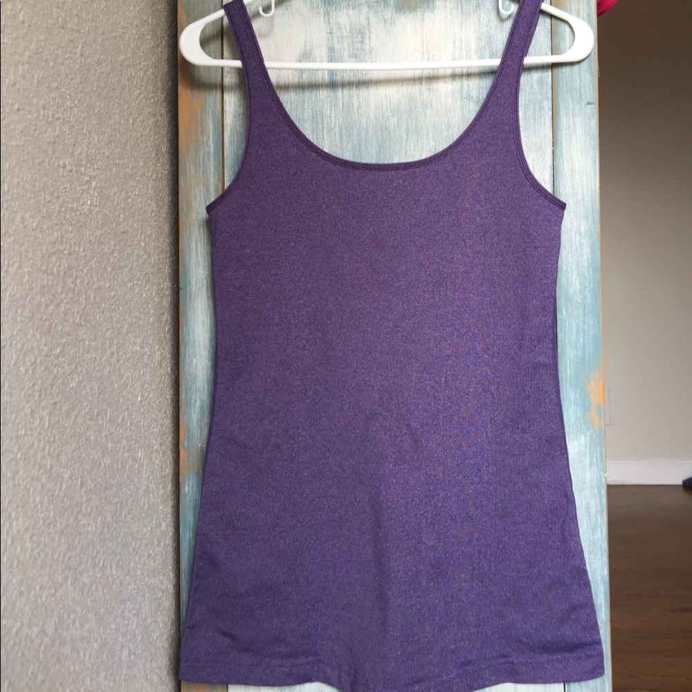 Lululemon- Heather Purple Crew Tank