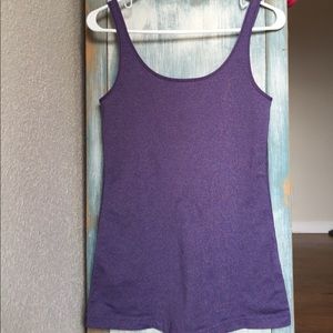 Lululemon- Heather Purple Crew Tank