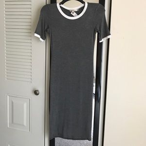 Gray midi dress