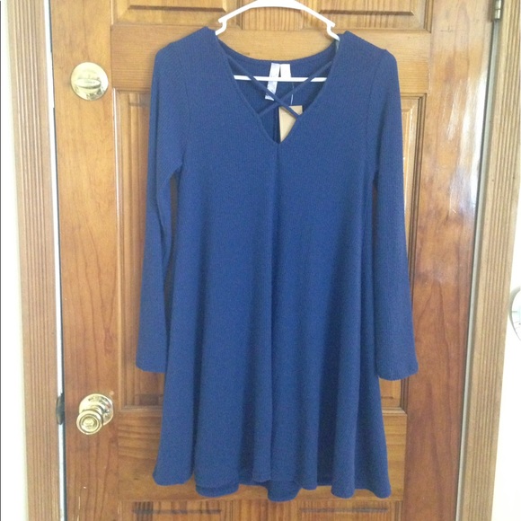 Francesca's Collections Dresses & Skirts - Blue long sleeve dress NWT