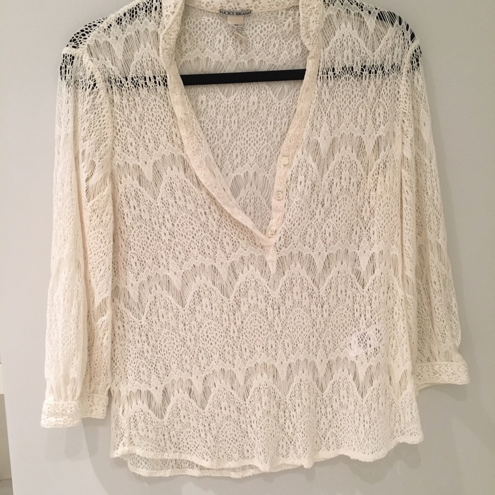 Lucky brand mesh shirt