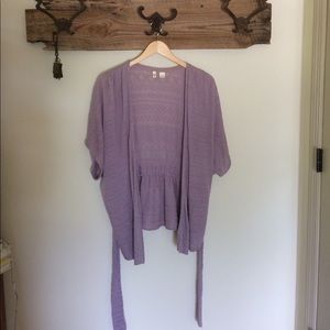 Anthropologie woven kimono top & matching shirt