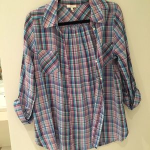 Plaid button up shirt