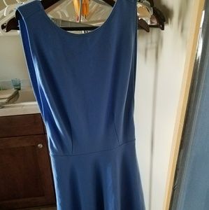 American apparel blue open back dress