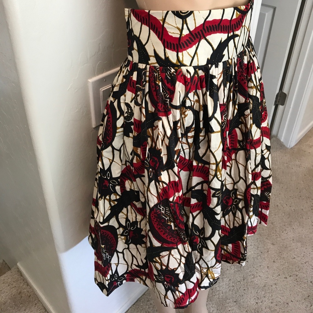 African print high waist skirt - Picture 2 of 6