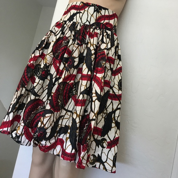 African print high waist skirt - Picture 4 of 6