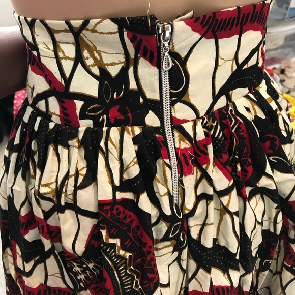 African print high waist skirt - Picture 5 of 6