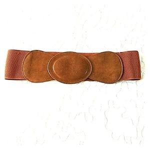 Tan wide belt