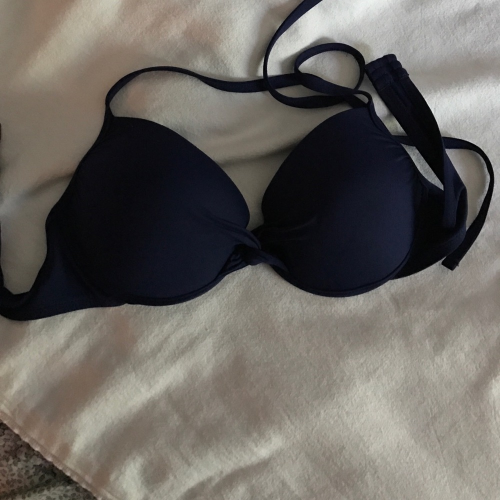 Junior's size large navy blue swim top
