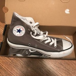 Grey hightop converse