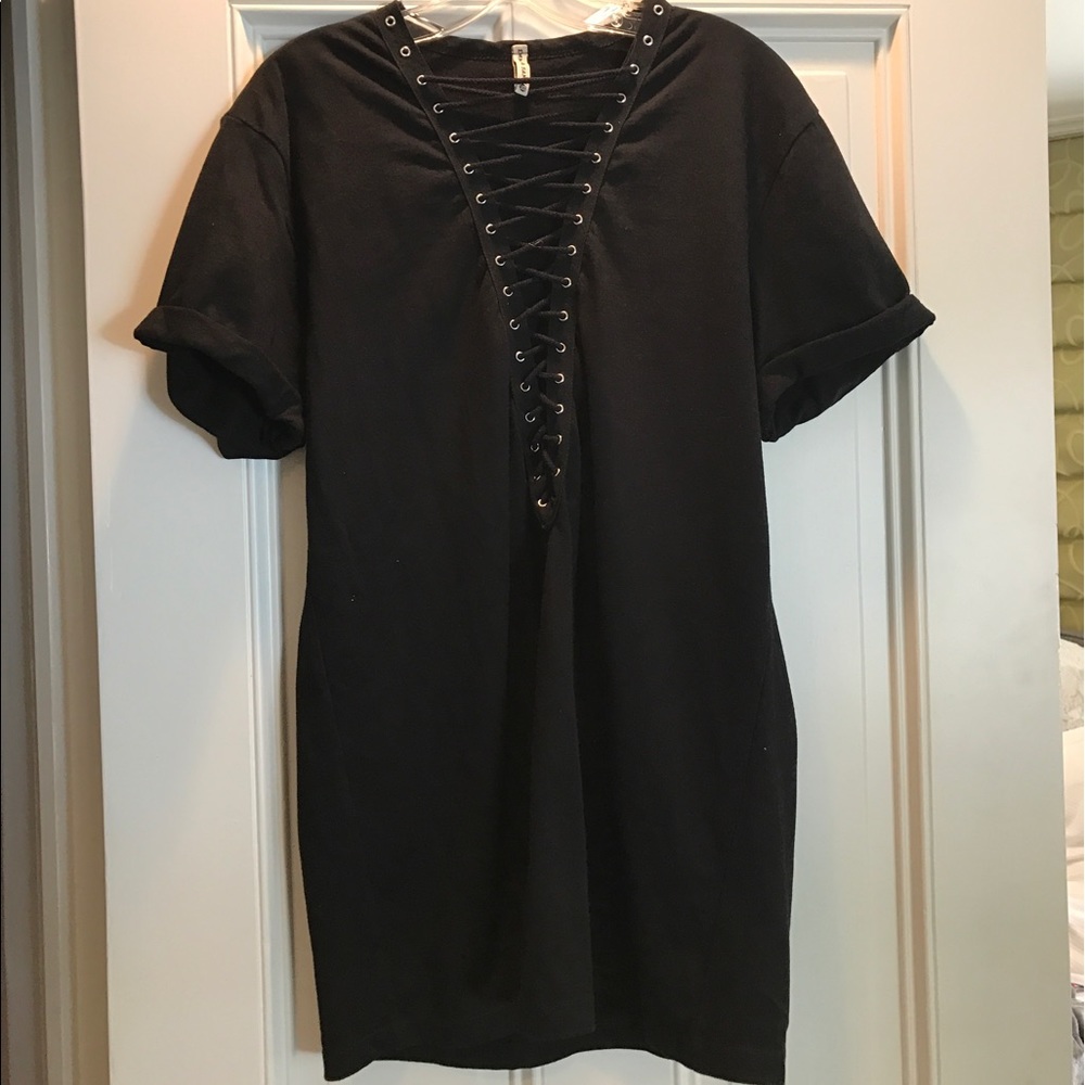 Black lace up dress/ shirt from LF!
