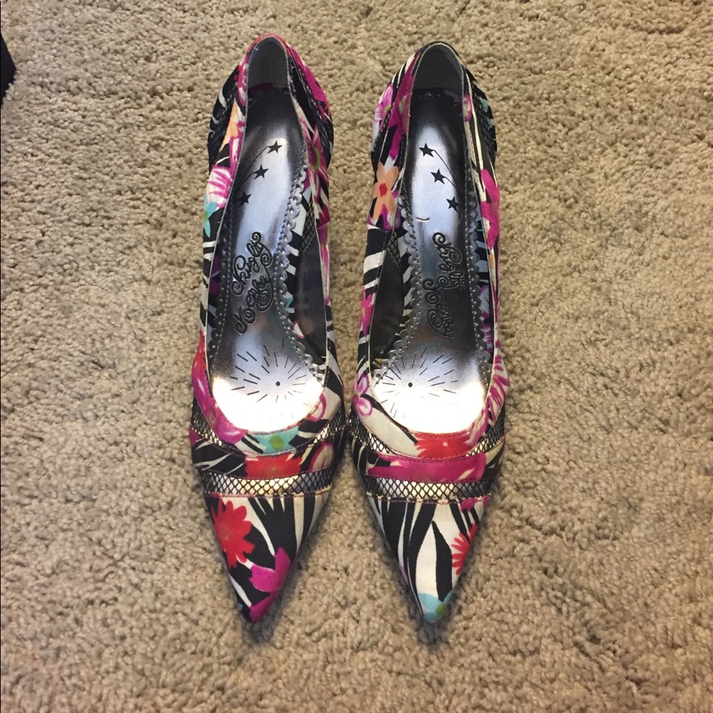 Naughty Monkey Floral Pumps