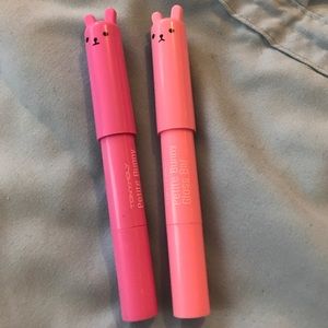 SOLD tony moly bunny lip gloss baby pink & purple