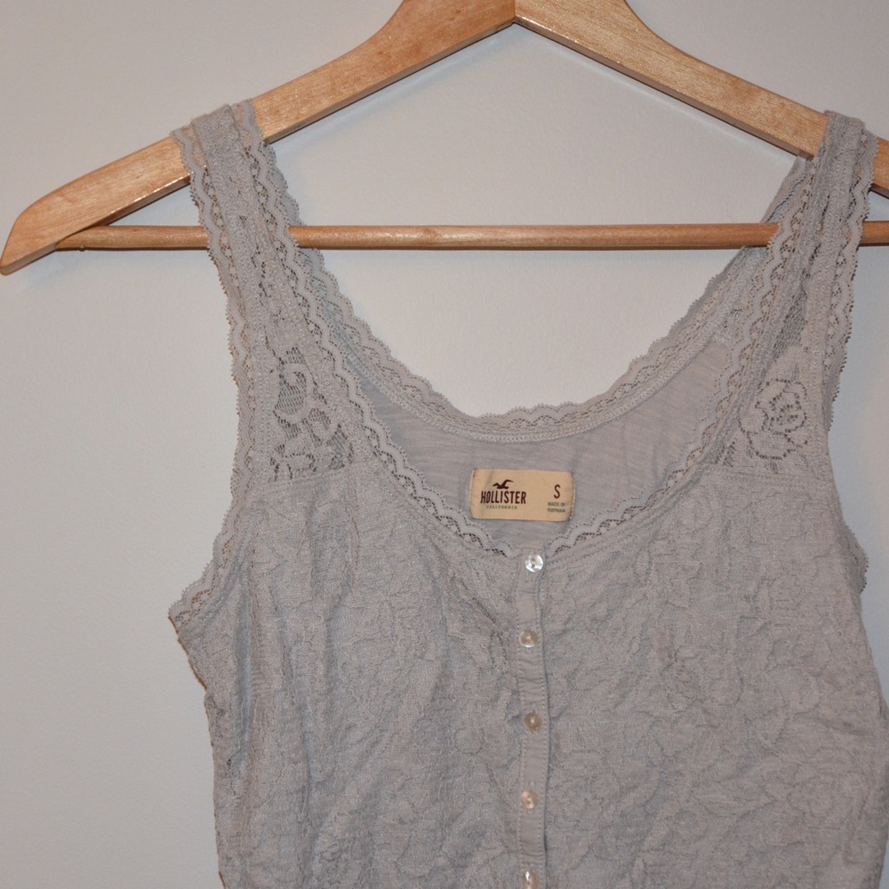 Lace grey top