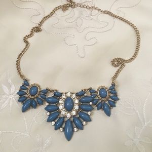Blue Jem Necklace