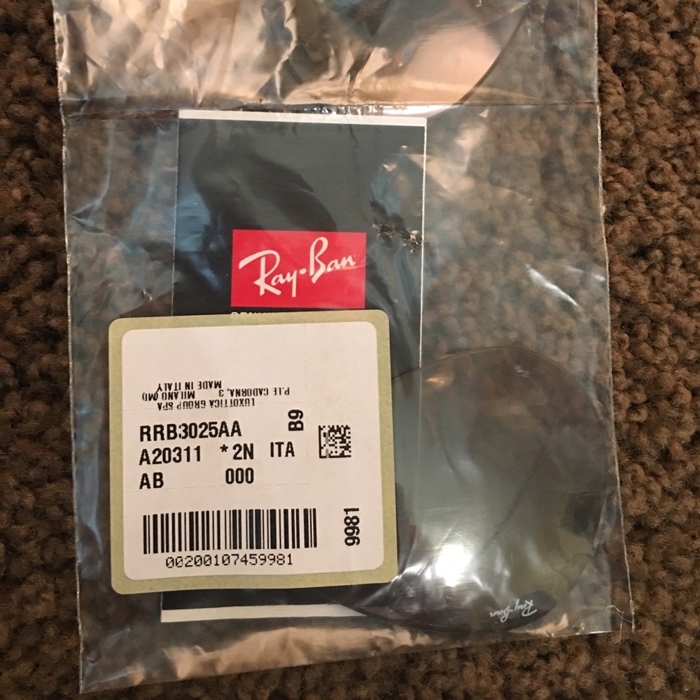 Pair Of Brown RayBan Lenses