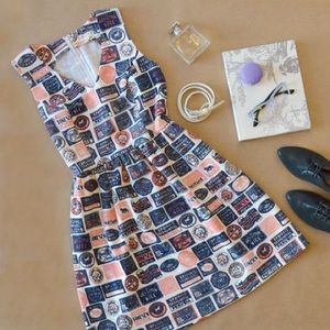 Skater postage stamp dress