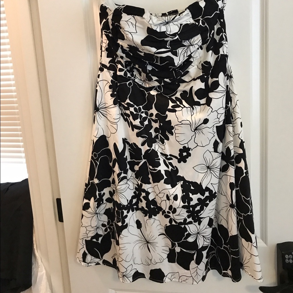 Floral Strapless Dress