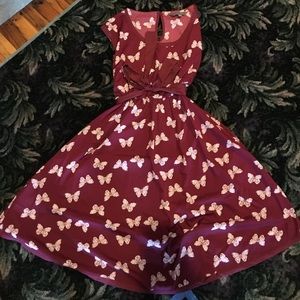 Maternity butterfly dress.