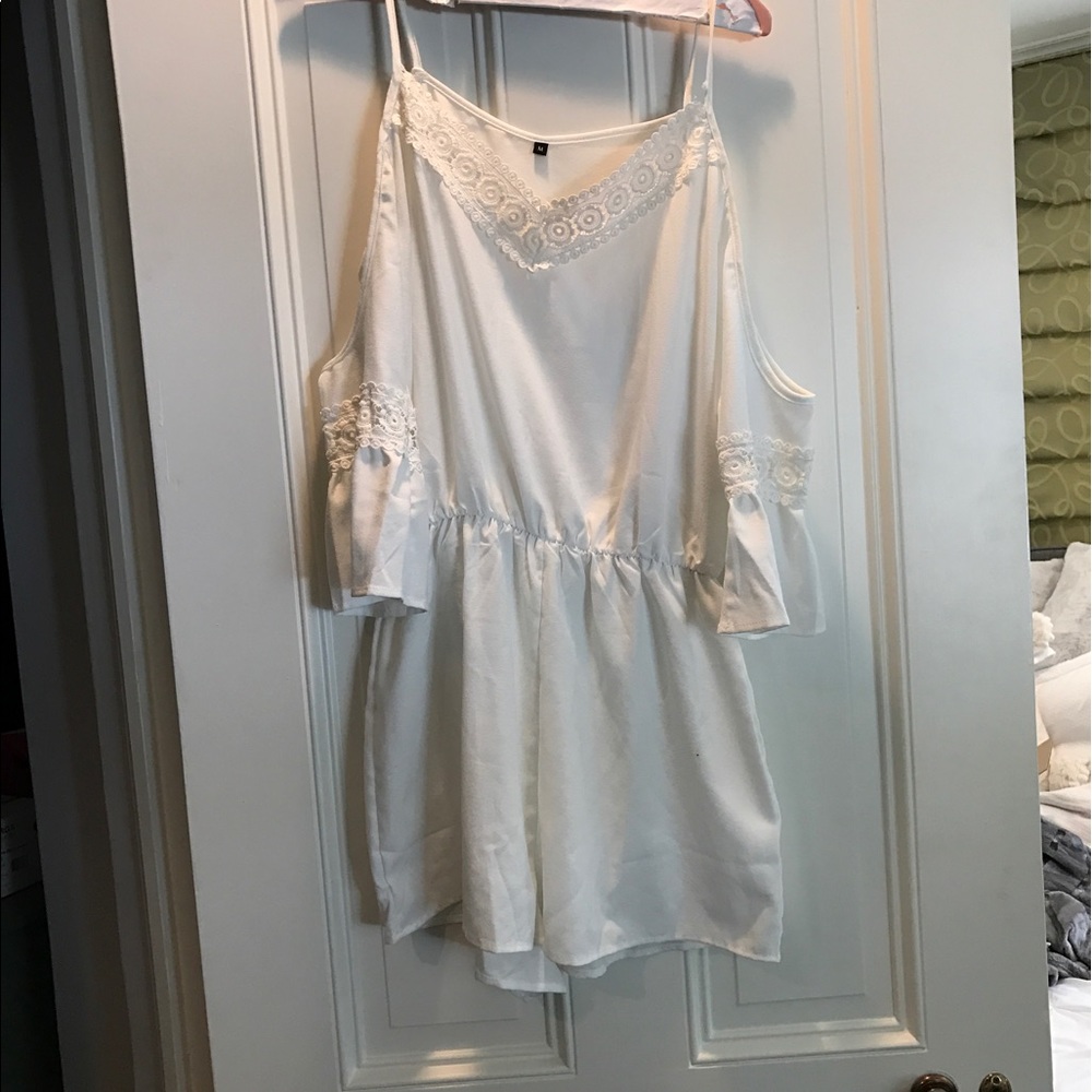 White Lace Romper