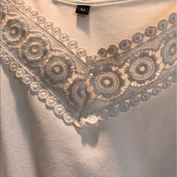 White Lace Romper - Picture 3 of 3