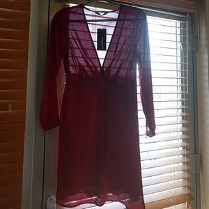 Wine Red Sexy Summer Dress